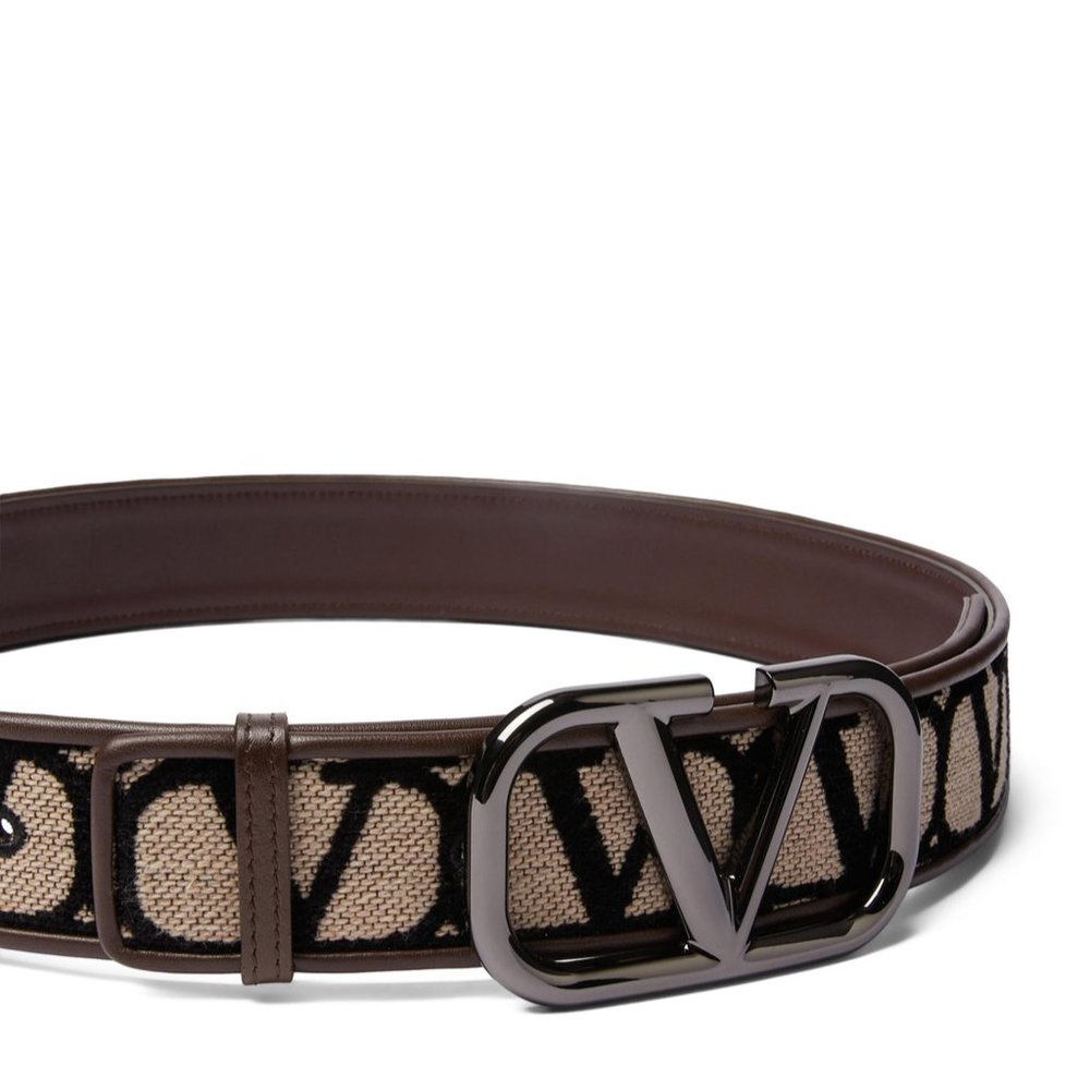VALENTINO GARAVANI Toile Iconographie Belt - Logomania in its purest form. - Picture 2 of 5
